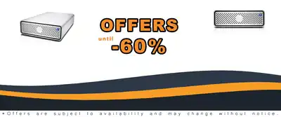 10TB G-Technology G-DRIVE Thunderbolt 3 USB-C Hard Drive Silver