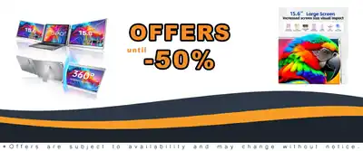 FOPO 15.6 Triple Laptop Screen Extender S10