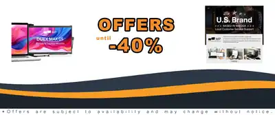 Mobile Pixels Duex Max DS 14.1'' Laptop Monitor Extender