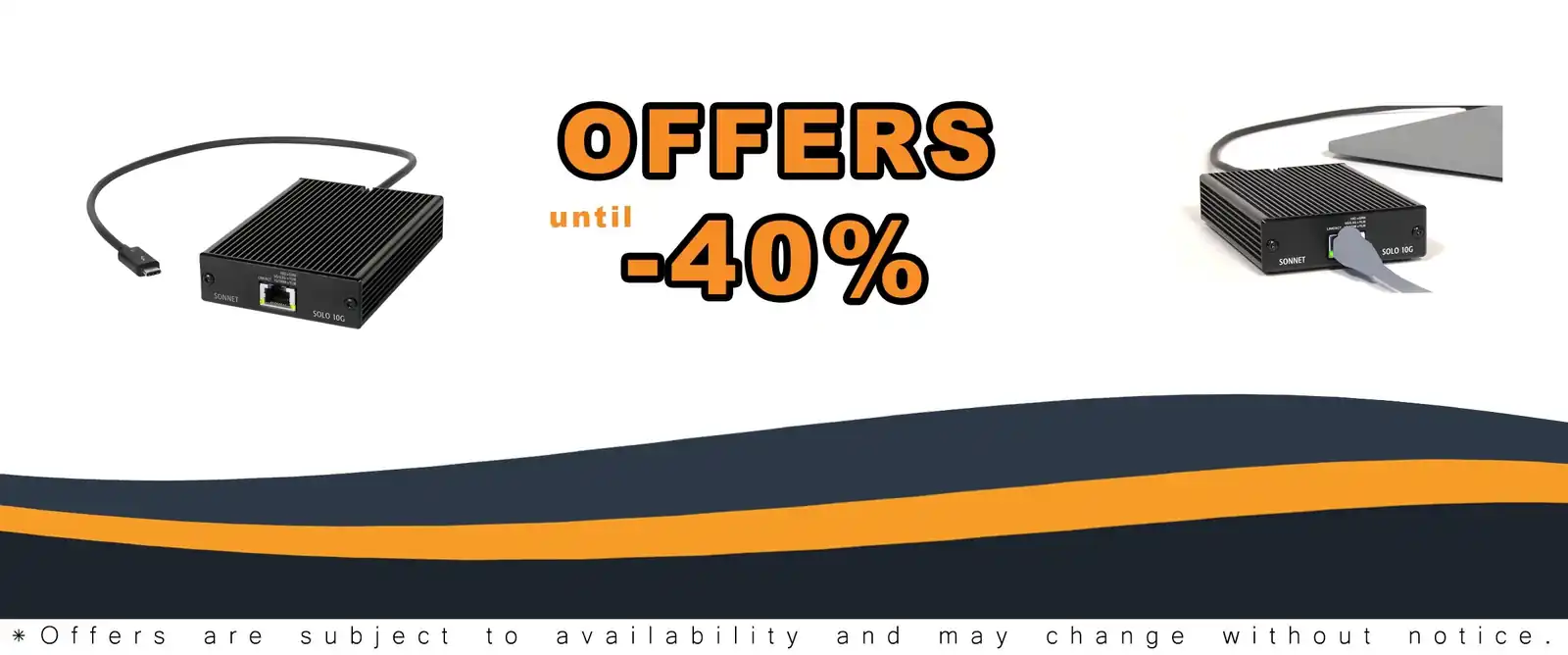 10G Thunderbolt 3 to 10GBASE-T Ethernet adapter Sonnet Technologies Solo