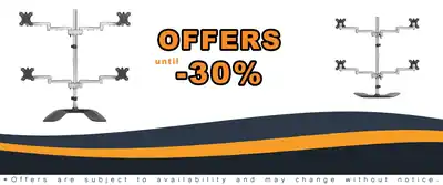 StarTech.com Desktop Quad Monitor Stand - Ergonomic VESA 4 Monitor Arm