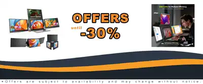 Triple Screen Laptop Monitor Extender 15.6